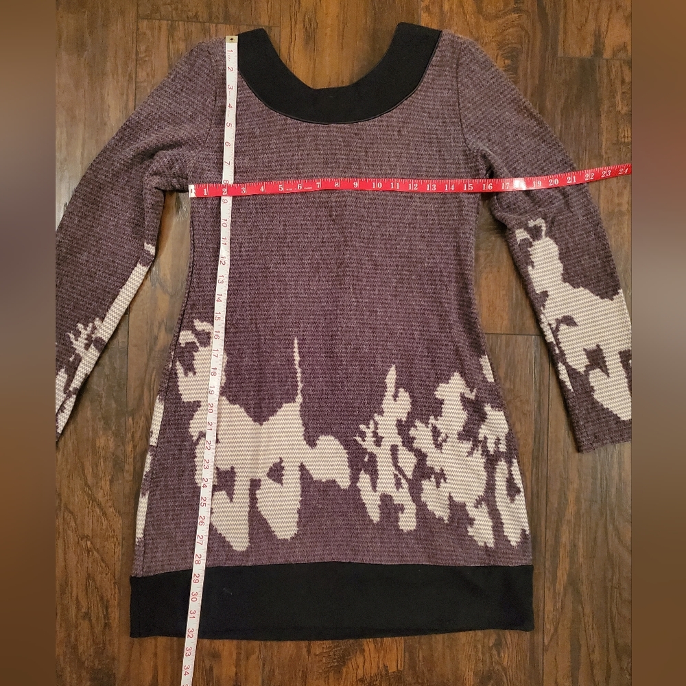 ARYEH Anthropologie NWT Sweater Dress w/Black Beaded Neckline Size M - Picture 3 of 8